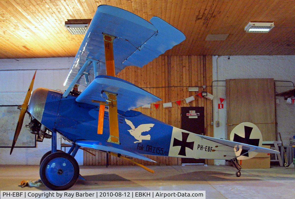 PH-EBF, Fokker Dr.1 Triplane Replica C/N 155-17, Fokker Dr.1 (replica) [102] Balen-Keiheuvel~OO 12/08/2010