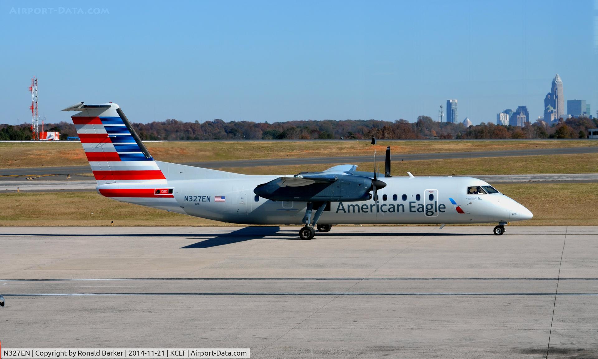 N327EN, 1991 De Havilland Canada DHC-8-311 Dash 8 C/N 261, Taxi CLT