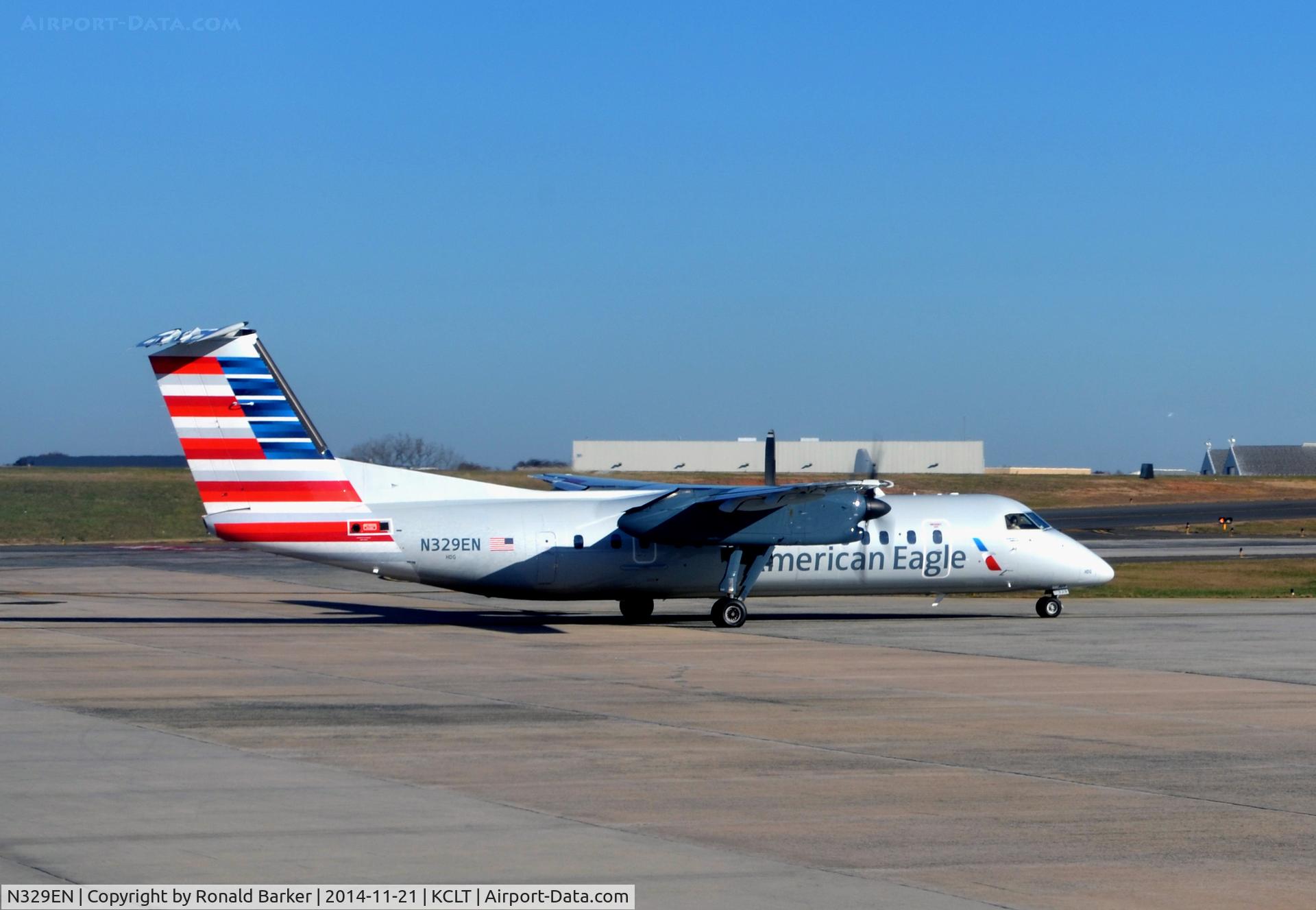 N329EN, 1991 De Havilland Canada DHC-8-311 Dash 8 C/N 290, Taxi CLT