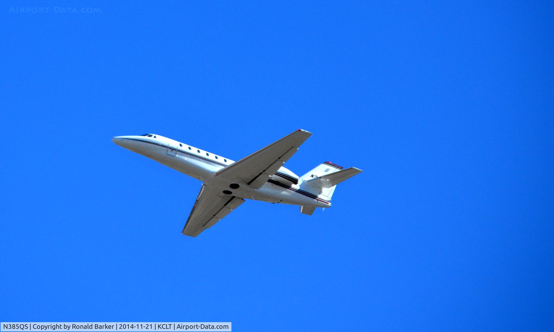 N385QS, 2006 Cessna 680 Citation Sovereign C/N 680-0115, Takeoff CLT