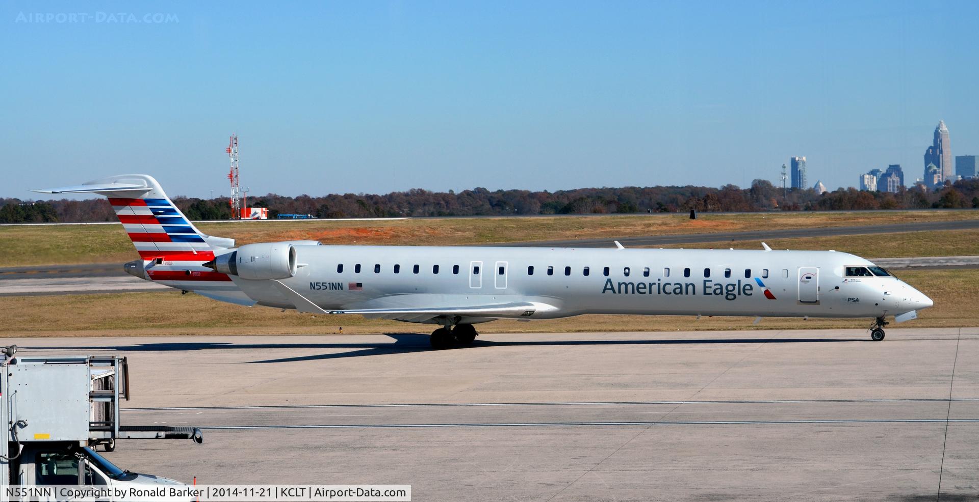 N551NN, 2014 Bombardier CRJ-900 (CL-600-2D24) C/N 15327, Taxi CLT