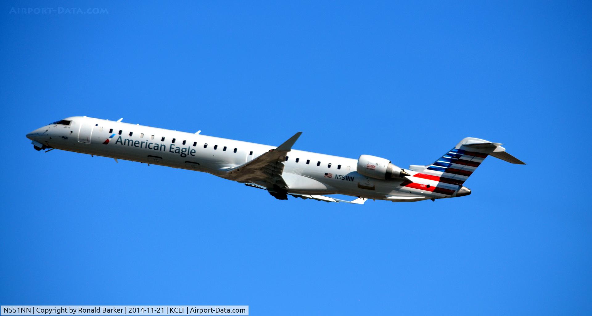 N551NN, 2014 Bombardier CRJ-900 (CL-600-2D24) C/N 15327, Departure CLT