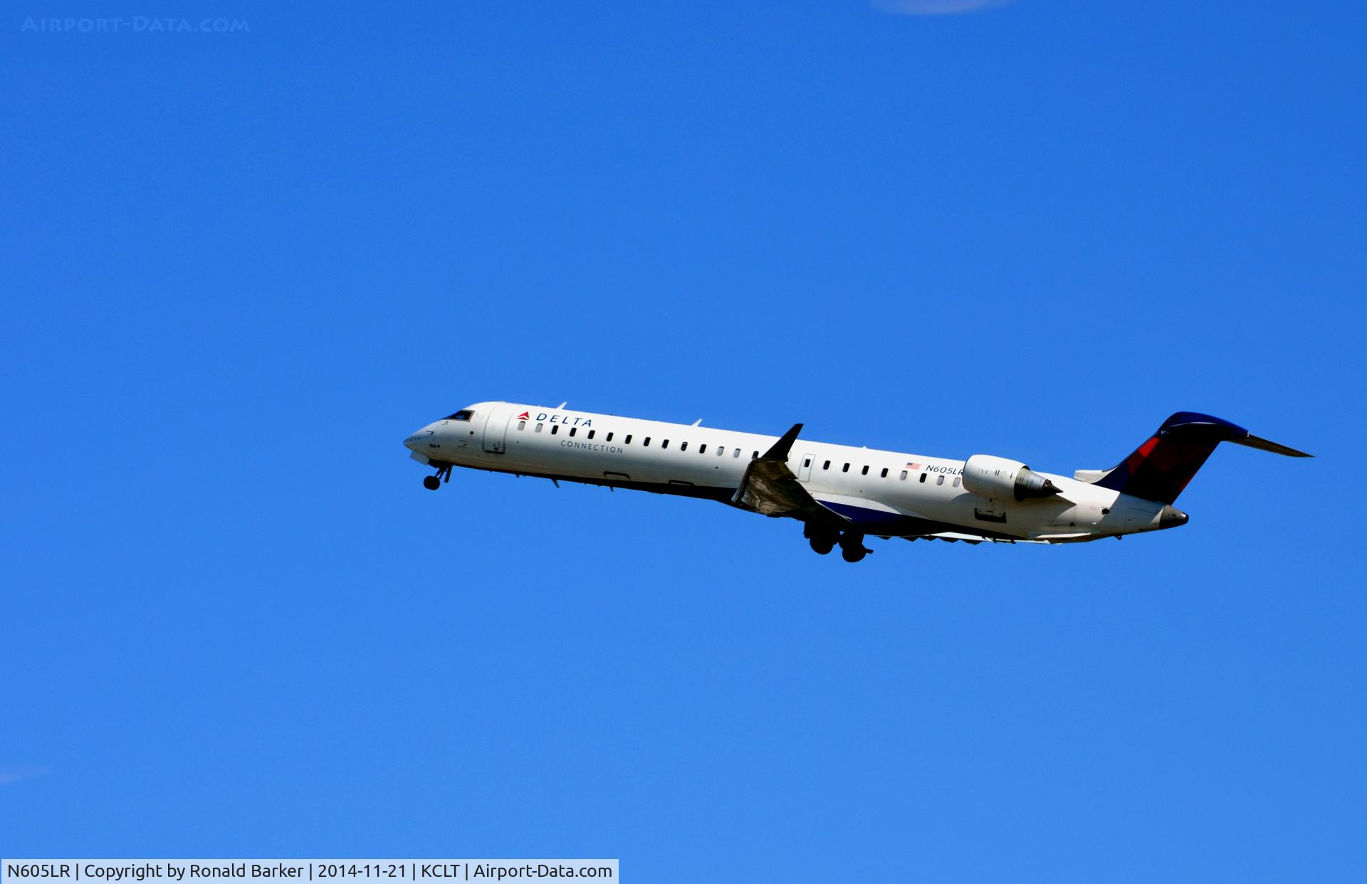 N605LR, 2008 Bombardier CRJ-900ER (CL-600-2D24) C/N 15160, Departure CLT