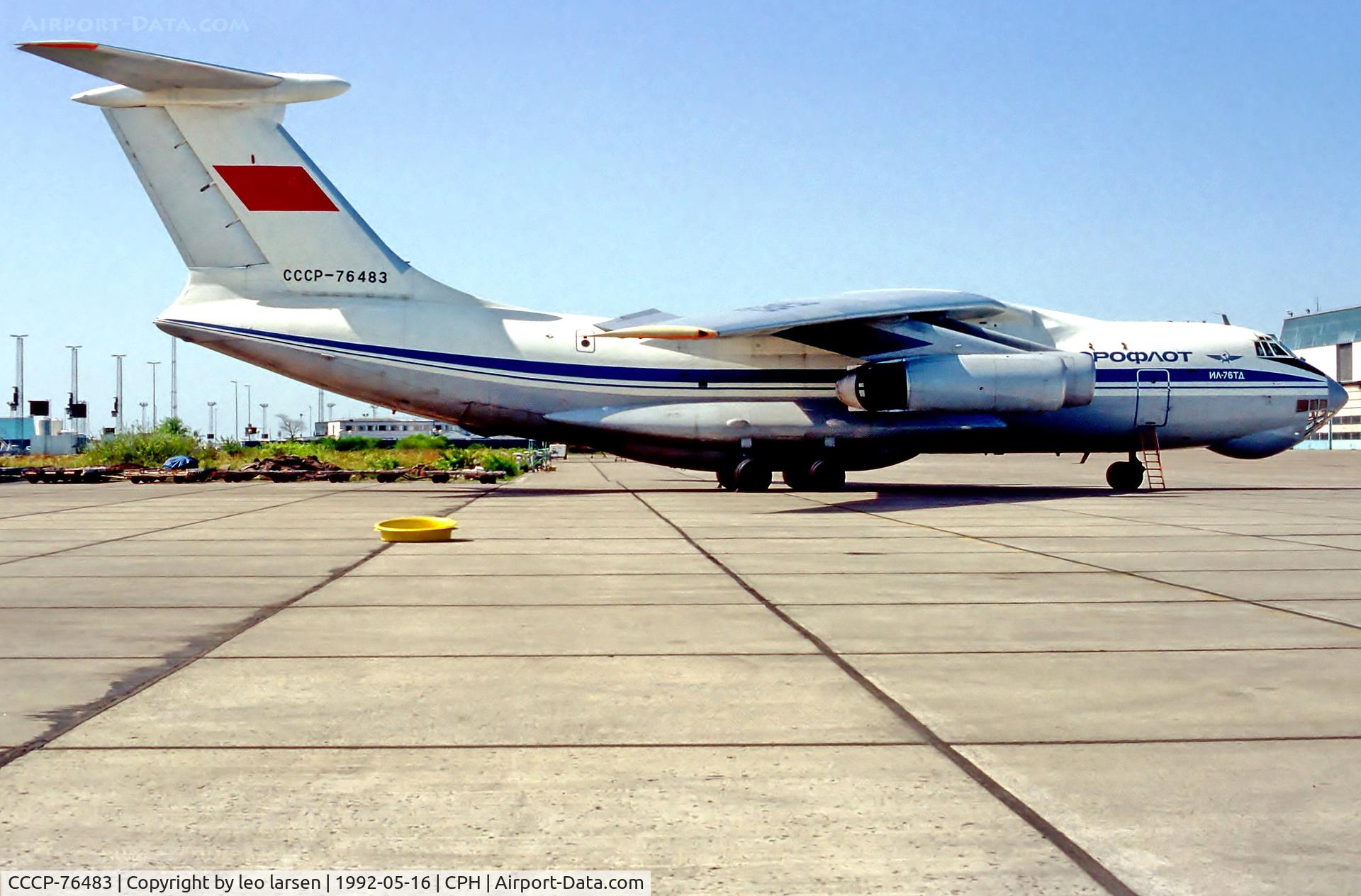 CCCP-76483, 1986 Ilyushin Il-76TD C/N 0063468042, Copenhagen 16.5.92