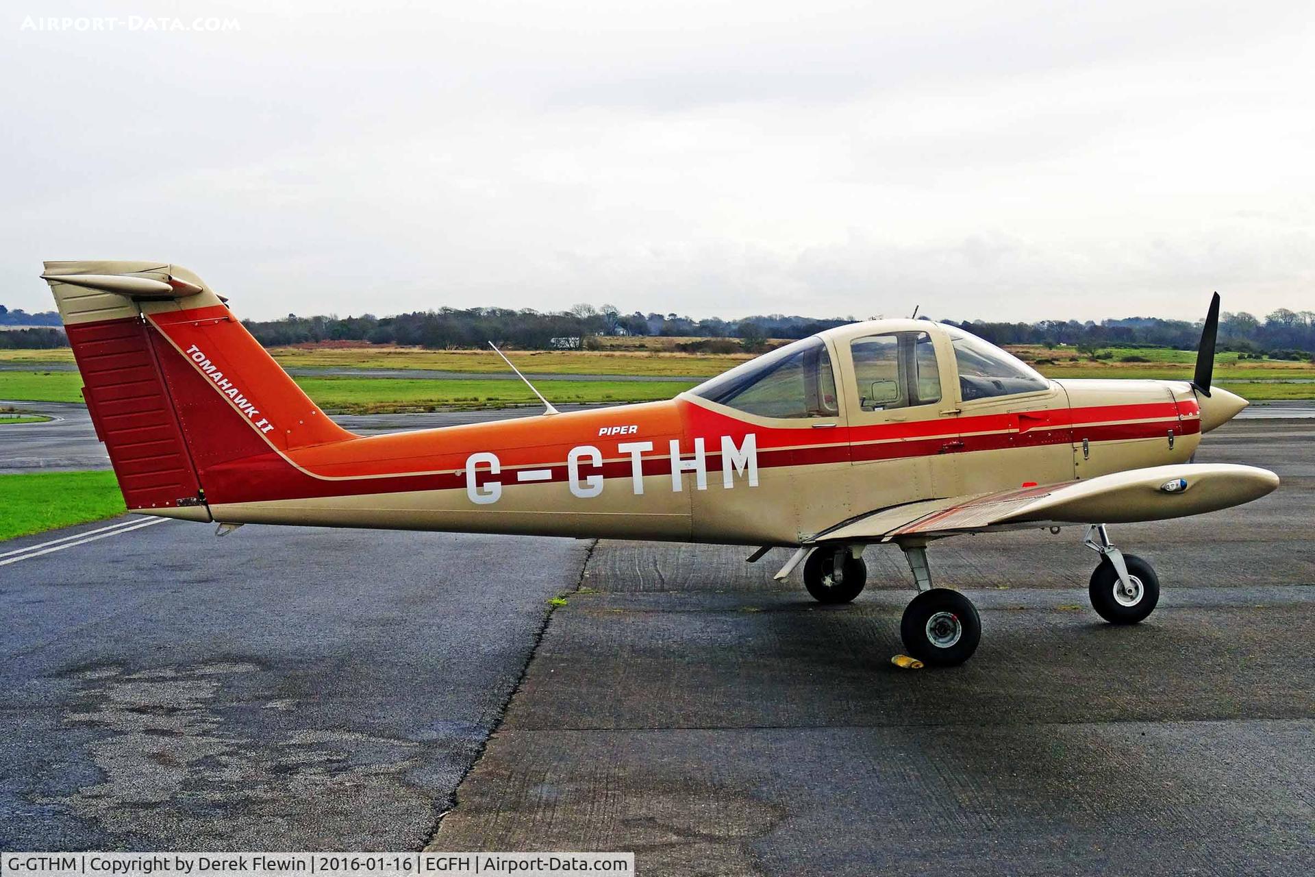G-GTHM, 1981 Piper PA-38-112 Tomahawk Tomahawk C/N 38-81A0171, Tomahawk, Cambrian Flying Club, previously N91338, C-GTHM, latest Aircraft to be added to the Fleet.