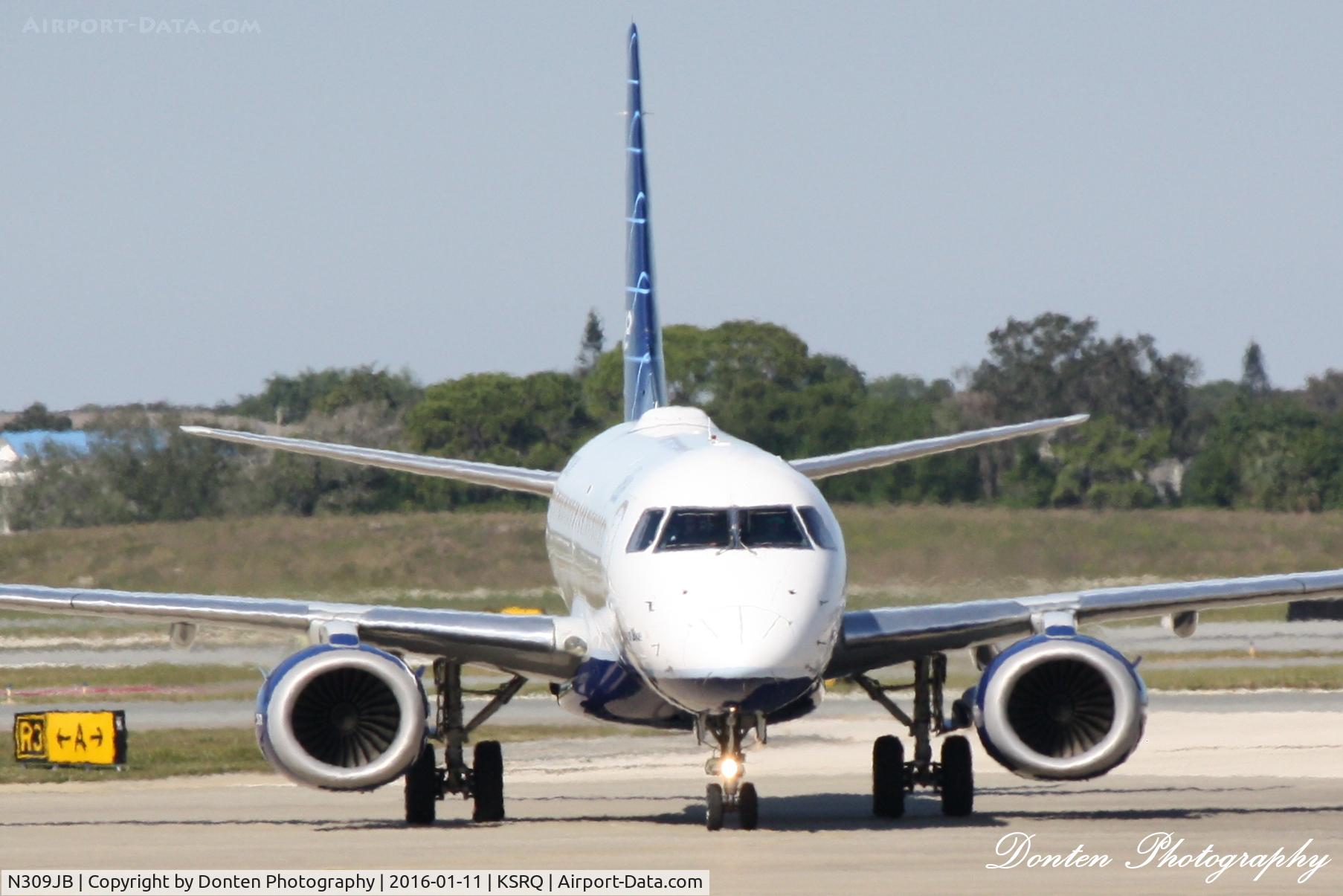 N309JB, Embraer ERJ-190-100 IGW 190AR C/N 19000289, JetBlue Flight 163 (N309JB) 