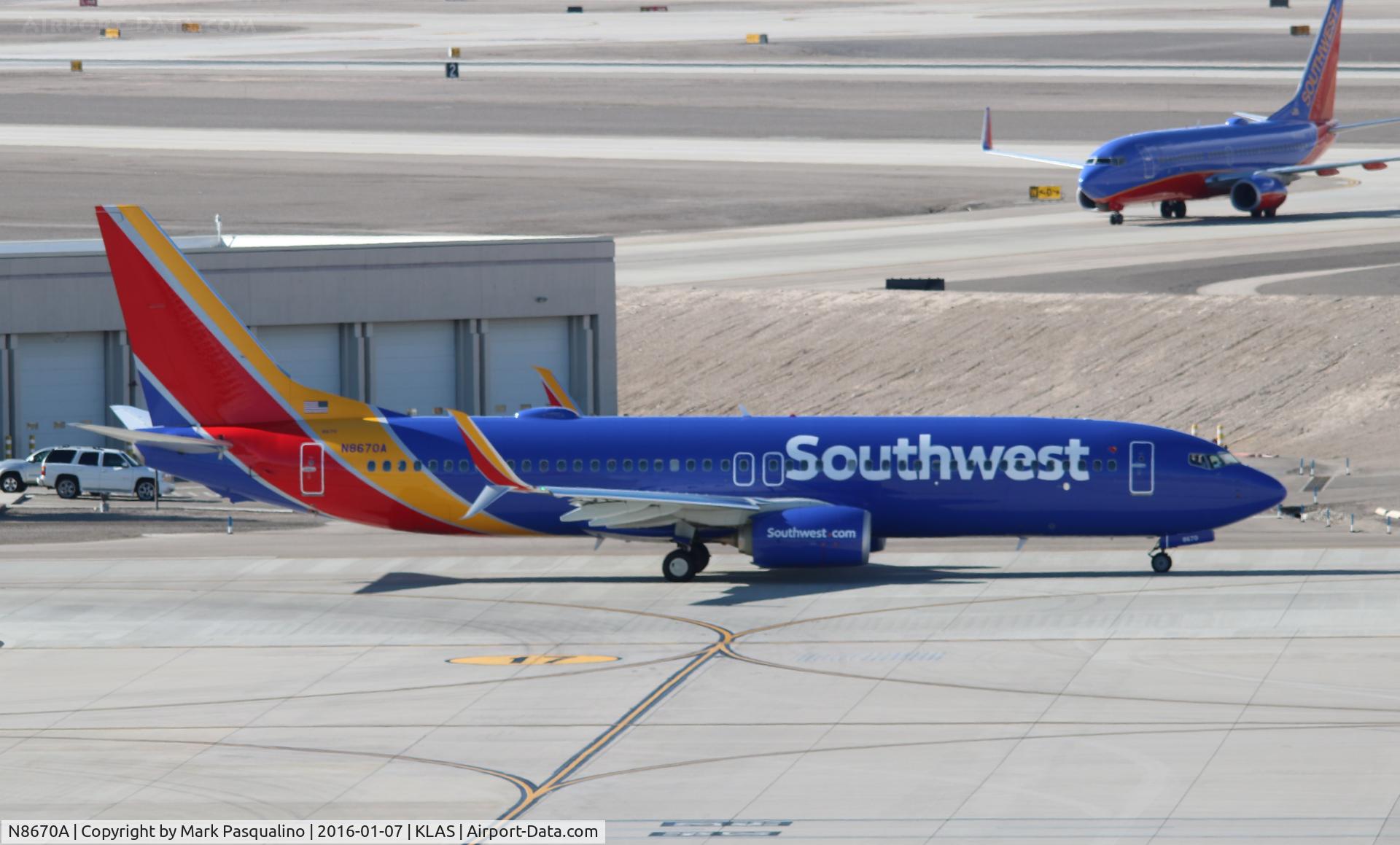 N8670A, 2015 Boeing 737-8H4 C/N 36656, Boeing 737-800