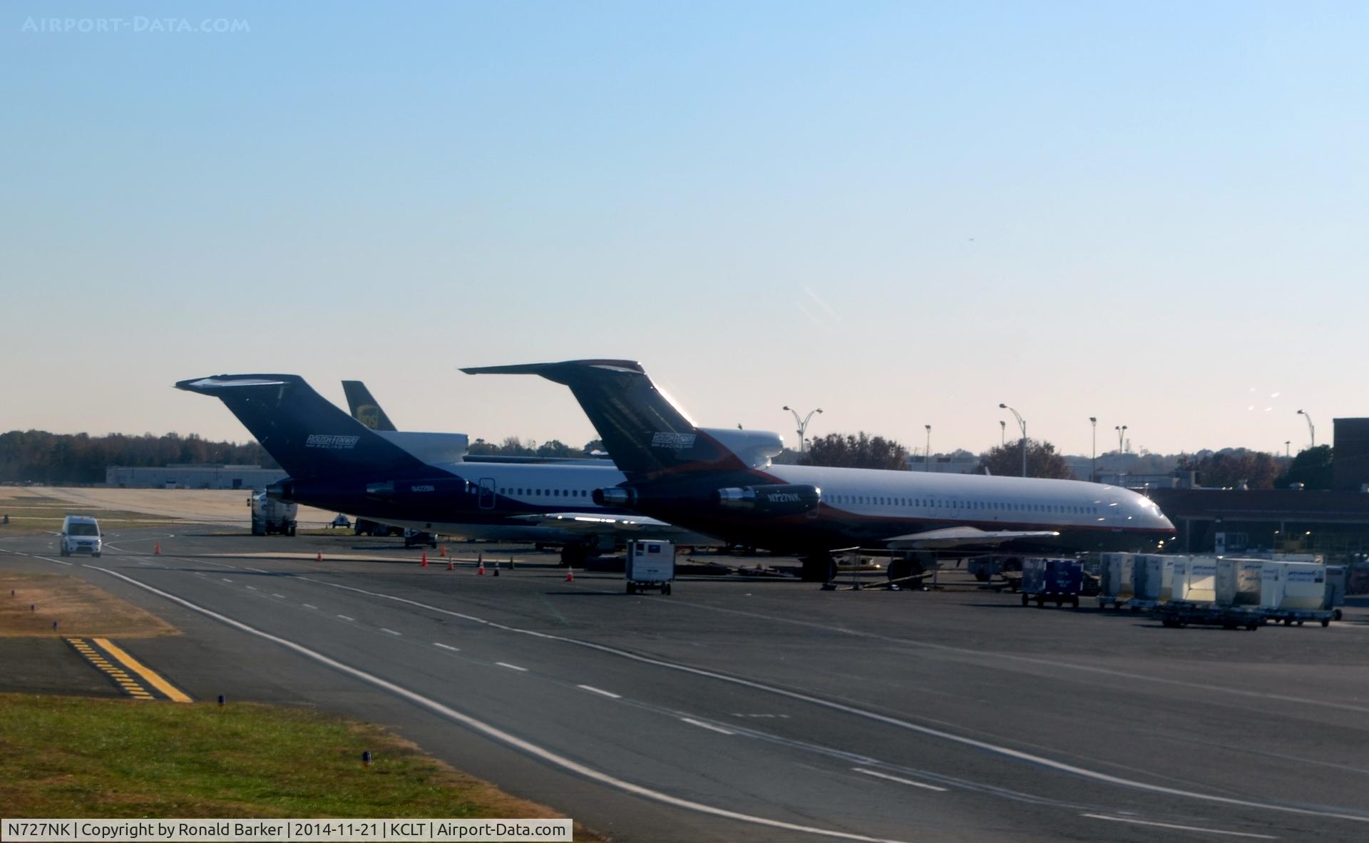 N727NK, 1979 Boeing 727-212 C/N 21945, Parked CLT