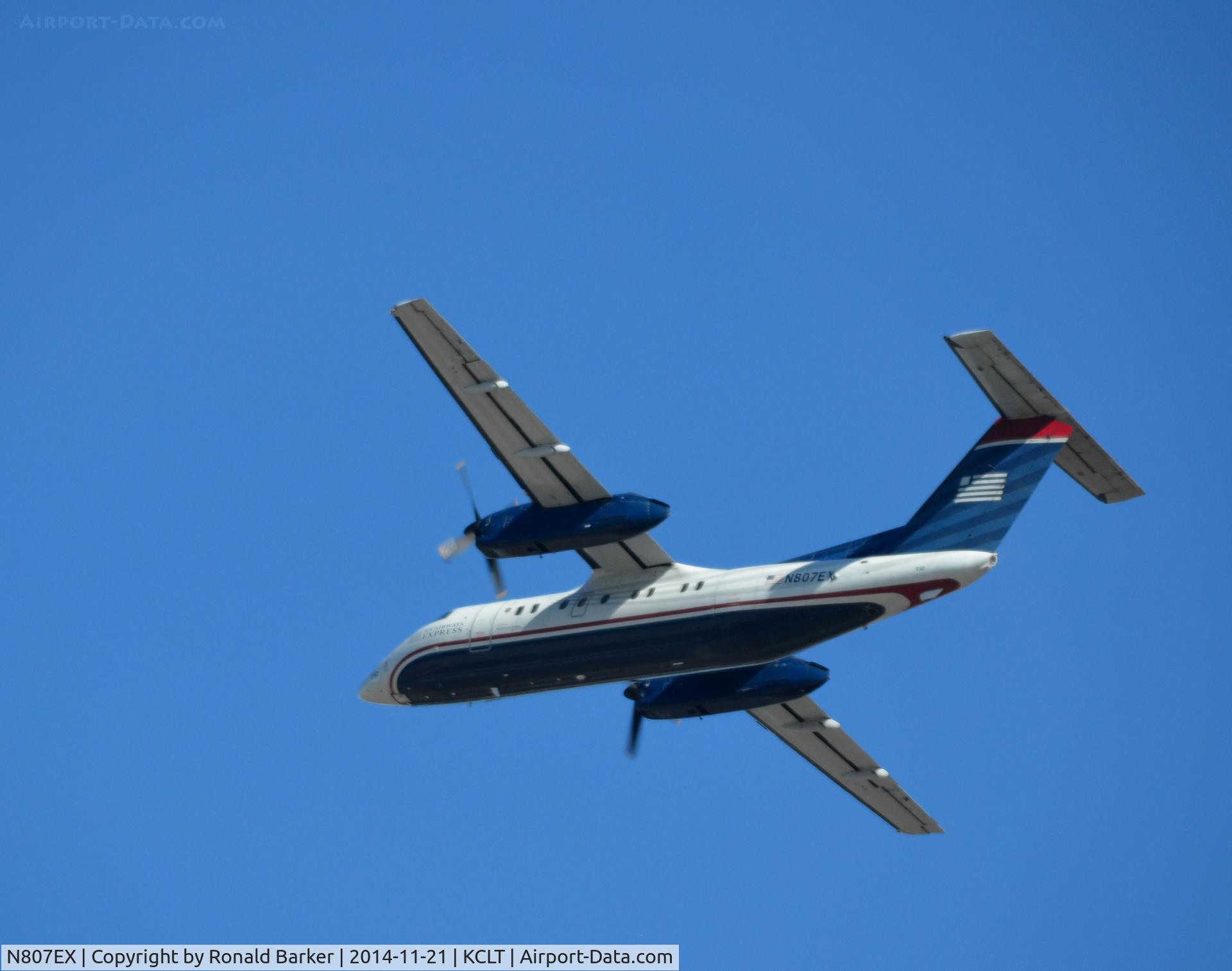 N807EX, 1991 De Havilland DHC-8-102 C/N 292, Departure CLT