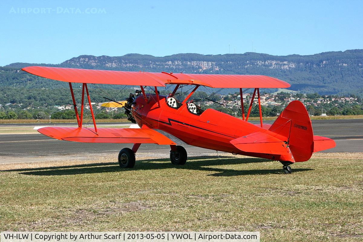 VH-ILW, 1943 Boeing A75N1(PT17) C/N 75-4522, VH-ILW Albion Park NSW May 2013