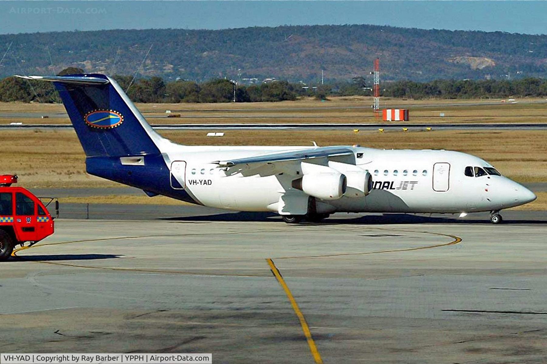 VH-YAD, 1988 British Aerospace BAe.146-200A C/N E2097, British Aerospace BAe 146-200 [E2097] (National Jet Systems) Perth-International~VH 29/03/2007
