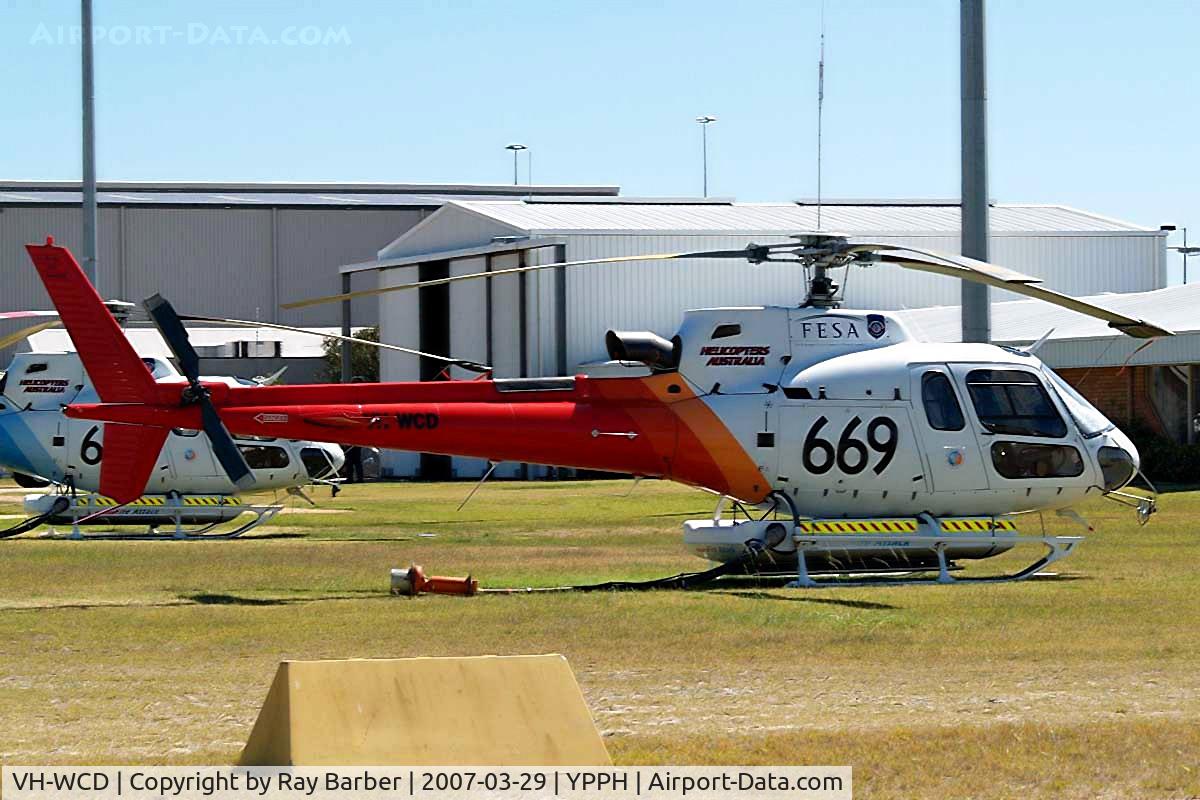 VH-WCD, 2000 Eurocopter AS-350B-3 Ecureuil Ecureuil C/N 3266, Eurocopter AS.350B3 Ecureuil [3266] (Helicopters Australia) Perth-International~VH 29/03/2007