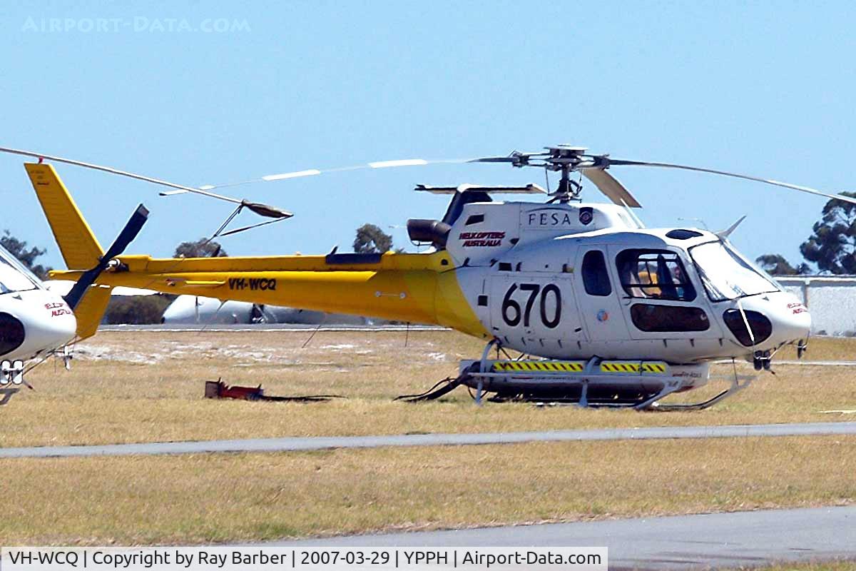 VH-WCQ, 1999 Eurocopter AS-350B-3 Ecureuil Ecureuil C/N 3195, Eurocopter AS.350B2 Ecureuil [3195] (Helicopters Australia) Perth-International~VH 29/03/2007