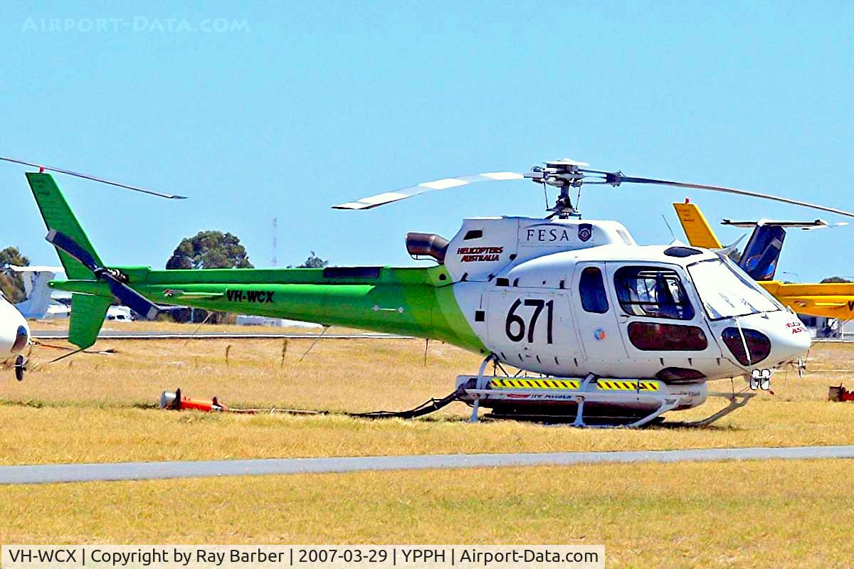 VH-WCX, 2001 Eurocopter AS-350B-3 Ecureuil Ecureuil C/N 3491, Eurocopter AS.350B3 Ecureuil [3491] (Helicopters Australia) Perth-International~VH 29/03/2007