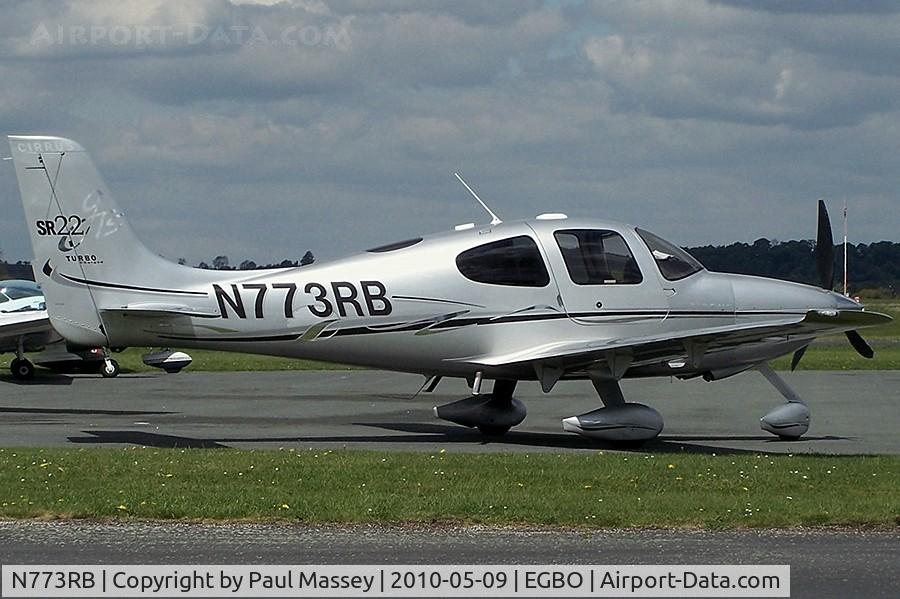 N773RB, 2007 Cirrus SR22 GTS Turbo C/N 2421, @ Wolverhampton(Halfpenny Green).
