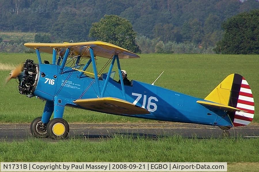 N1731B, 1943 Boeing E75 C/N 75-5716, @ Wolverhampton(Halfpenny Green).
