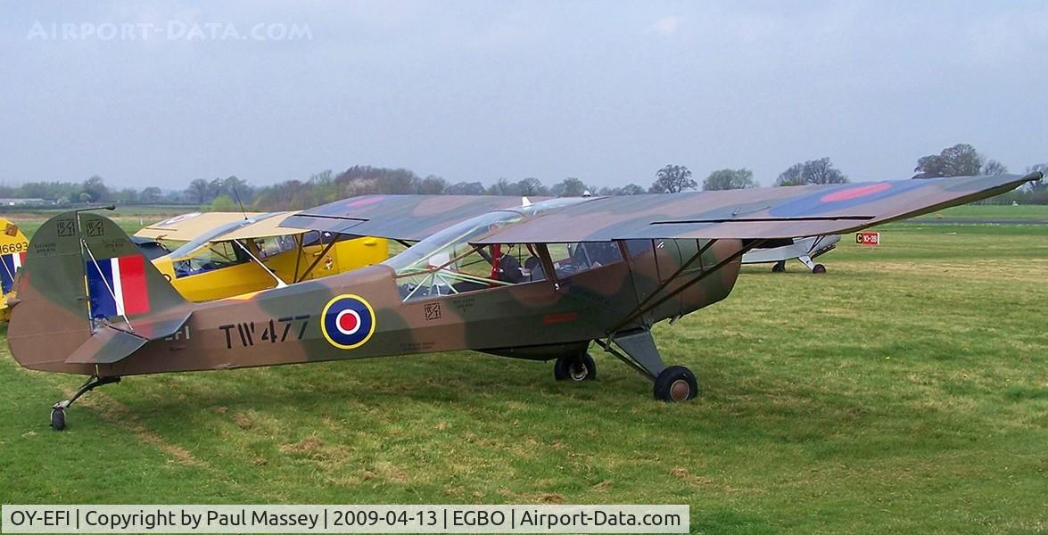 OY-EFI, 1944 Taylorcraft J Auster 5 C/N 1815, @ the Auster fly-in. ex:-D-ENIR,TW477.