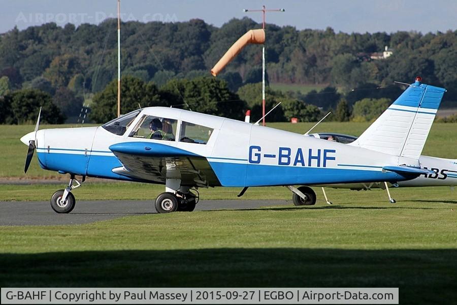 G-BAHF, 1971 Piper PA-28-140 Cherokee C/N 28-7125215, @ Wolverhampton ( Halfpenny Green). ex:-N431FL.