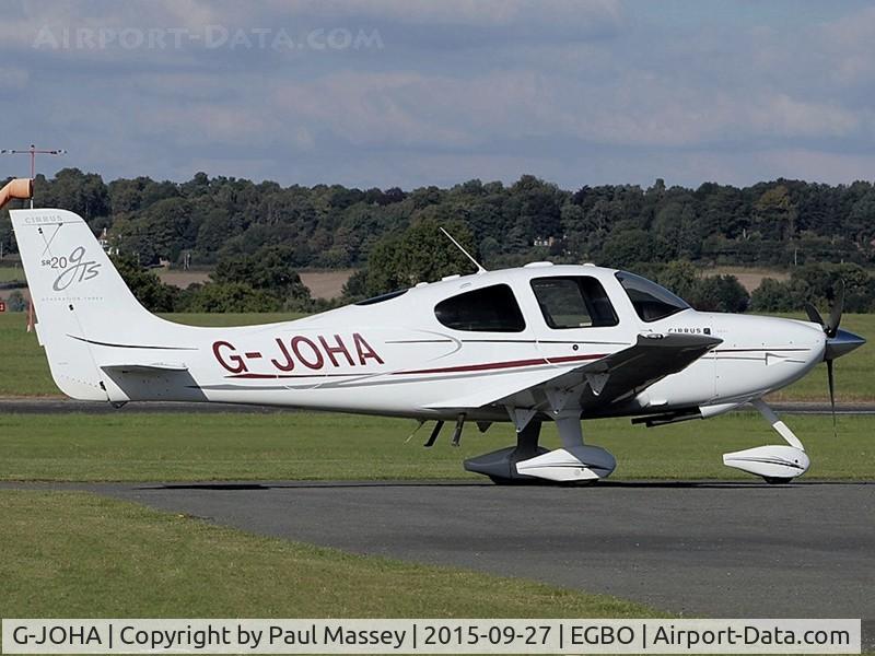 G-JOHA, 2008 Cirrus SR20 G3 GTS C/N 1968, @ Wolverhampton (Halfpenny Green). ex:-N196PG.