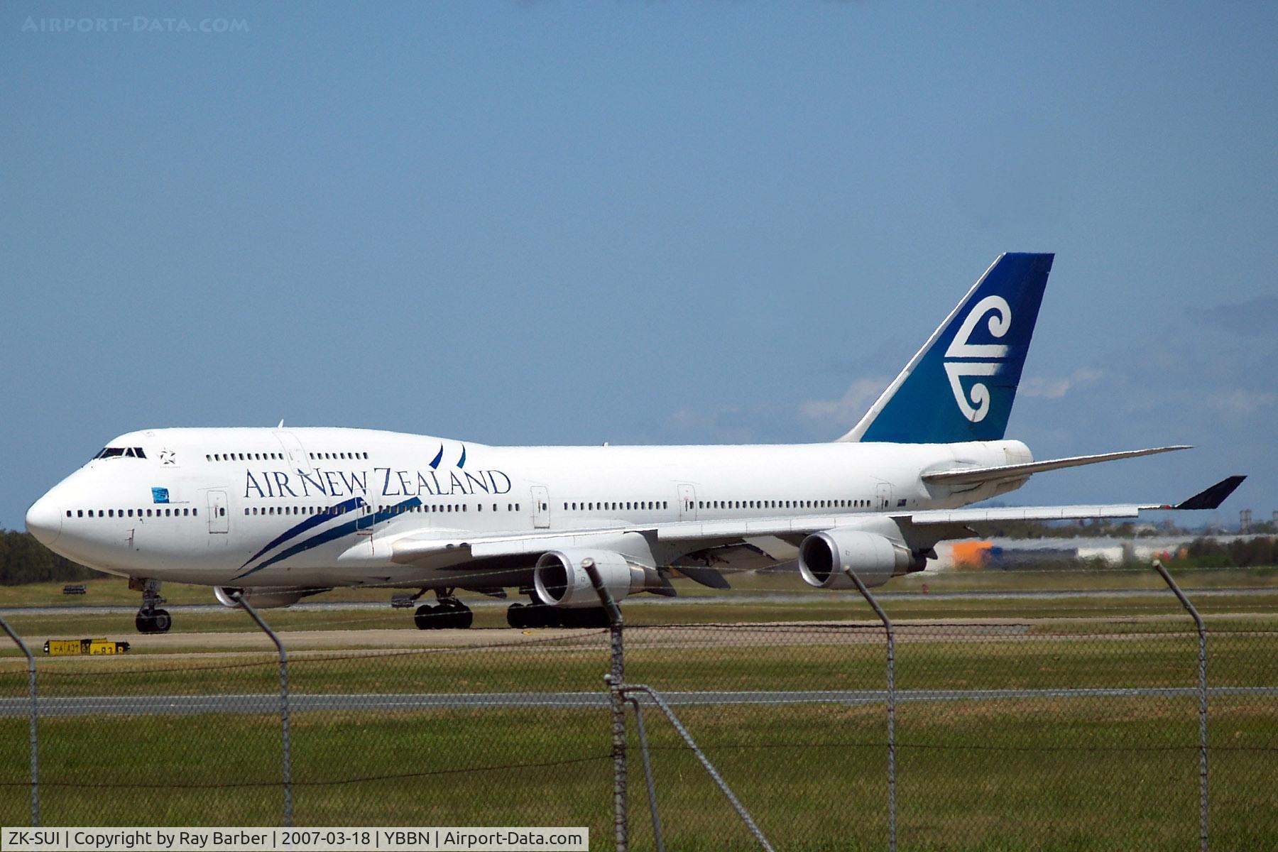 ZK-SUI, Boeing 747-441 C/N 24957, Boeing 747-441 [24957] (Air New Zealand) Brisbane-International~VH 18/03/2007