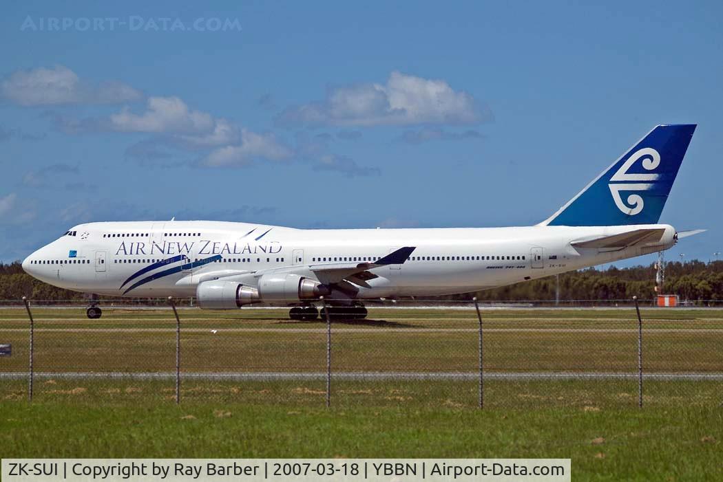 ZK-SUI, Boeing 747-441 C/N 24957, Boeing 747-441 [24957] (Air New Zealand) Brisbane-International~VH 18/03/2007