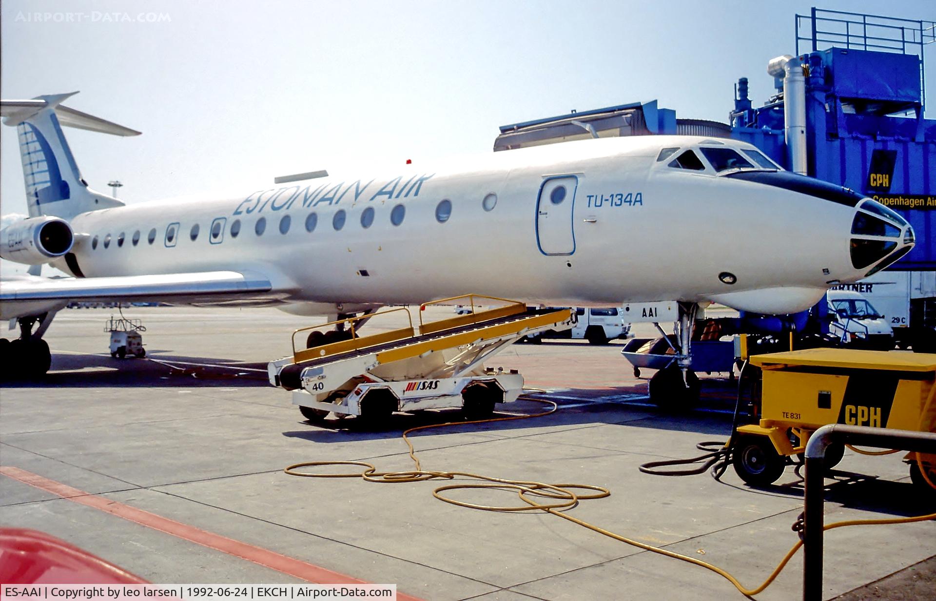 ES-AAI, 1978 Tupolev Tu-134A C/N 60350, Copenhagen 24.6.92