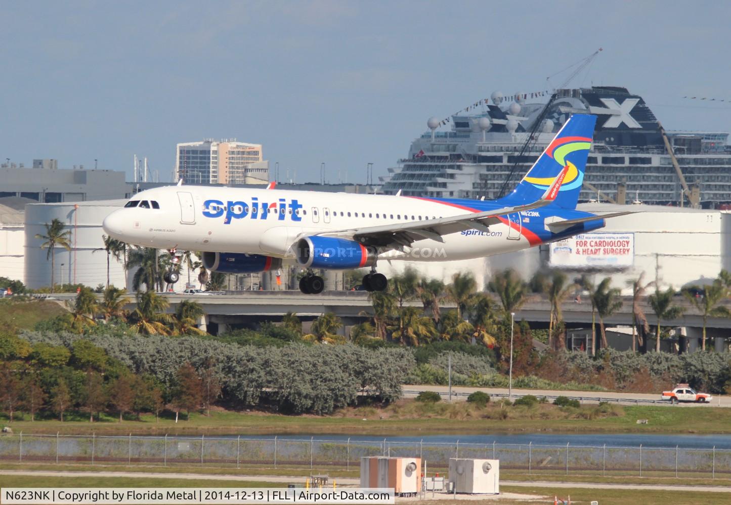 N623NK, 2013 Airbus A320-232 C/N 5861, Spirit