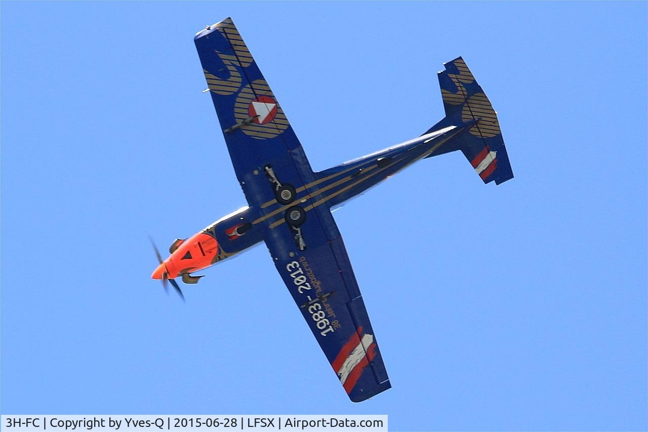 3H-FC, Pilatus PC-7 Turbo Trainer C/N 414, Pilatus PC-7 Turbo Trainer, On display, Luxeuil-St Sauveur Air Base 116 (LFSX) Air show 2015