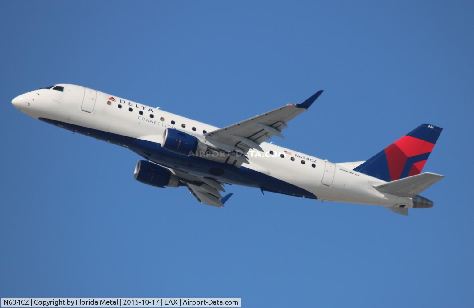 N634CZ, 2008 Embraer 175LR (ERJ-170-200LR) C/N 17000246, Delta Connection
