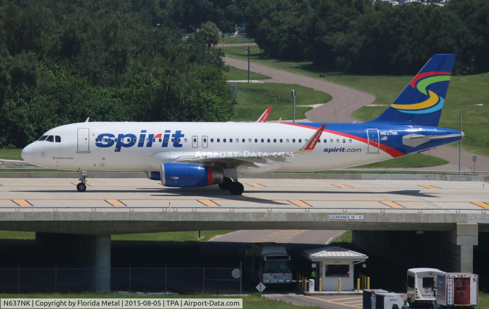 N637NK, 2015 Airbus A320-232 C/N 6436, Spirit
