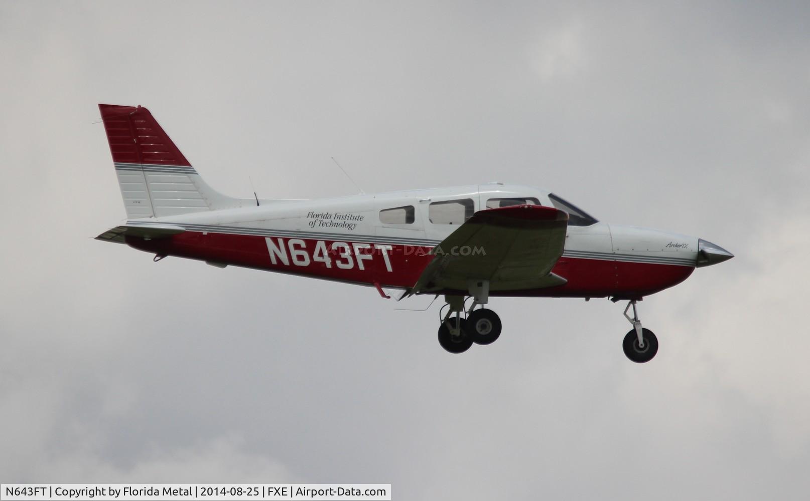 N643FT, 2013 Piper PA-28-181 Cherokee Archer III C/N 28-43703, Florida Tech