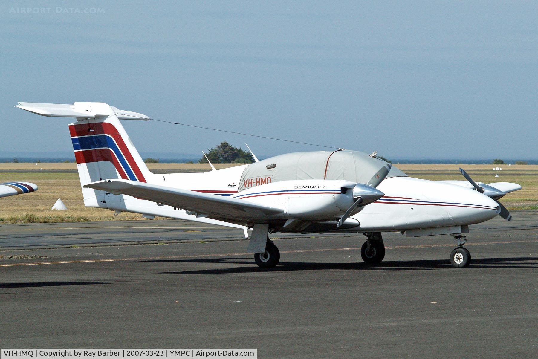 VH-HMQ, 1979 Piper PA-44-180 Seminole C/N 44-7995201, Piper PA-44-180 Seminole [44-7995201] (General Flying Services) RAAF Williams/Point Cook~VH 23/03/2007