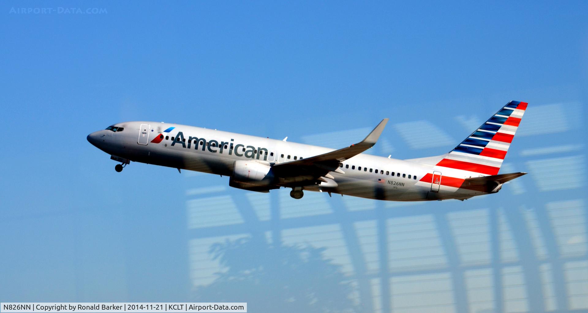 N826NN, 2010 Boeing 737-823 C/N 31089, Departure CLT