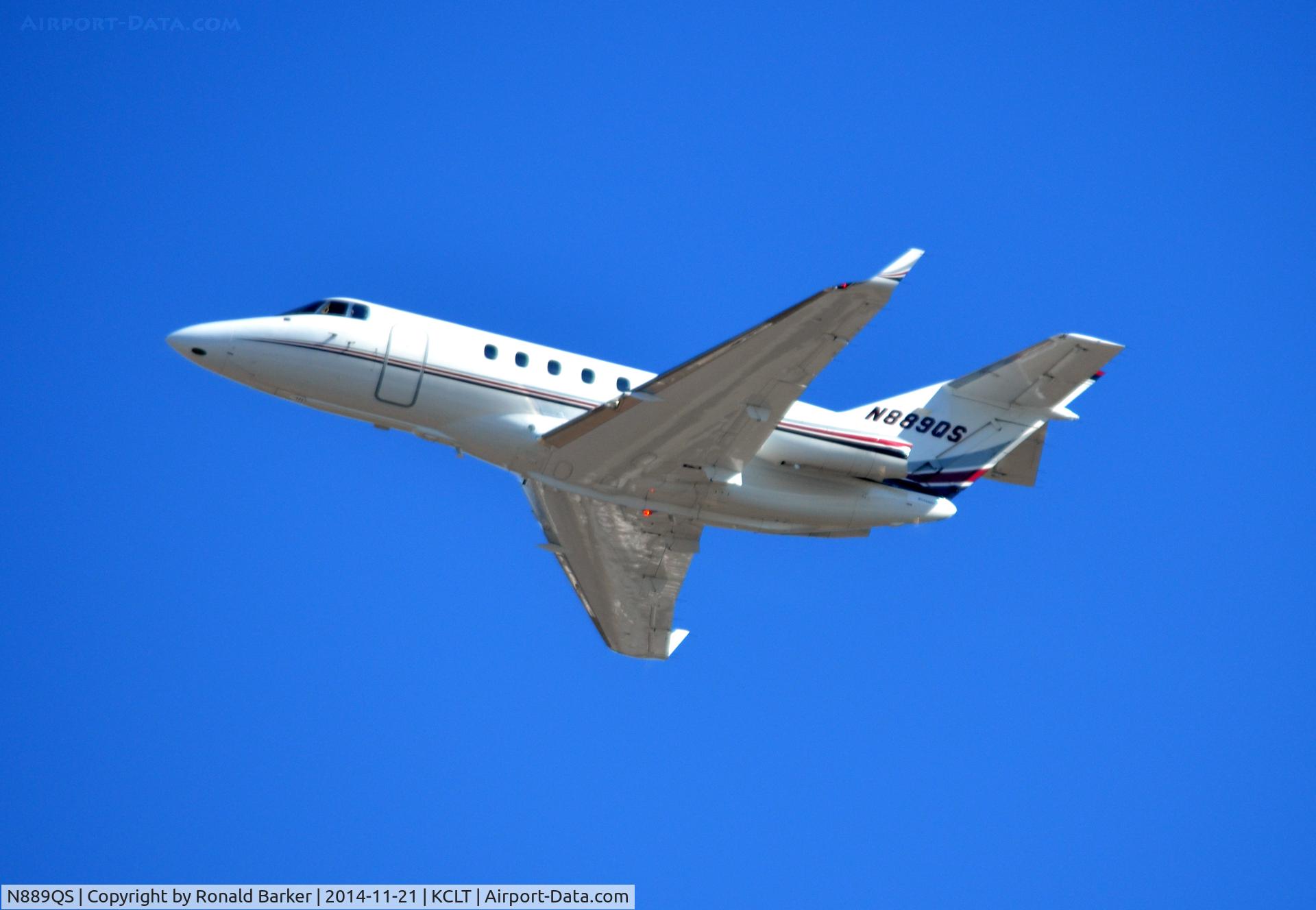N889QS, 2007 Hawker Beechcraft Corp HAWKER 900XP C/N HA-0021, Departure CLT