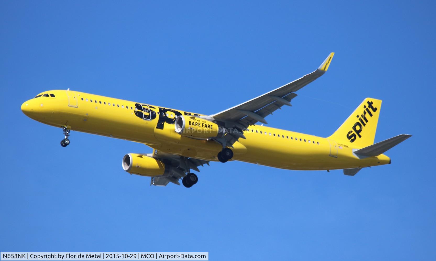 N658NK, 2015 Airbus A321-231 C/N 6736, Spirit