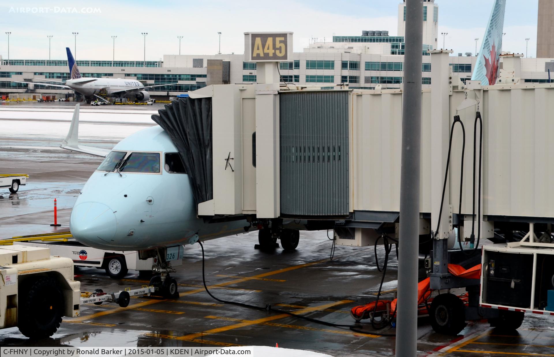 C-FHNY, 2007 Embraer 190AR (ERJ-190-100IGW) C/N 19000085, Gate A45 DEN
