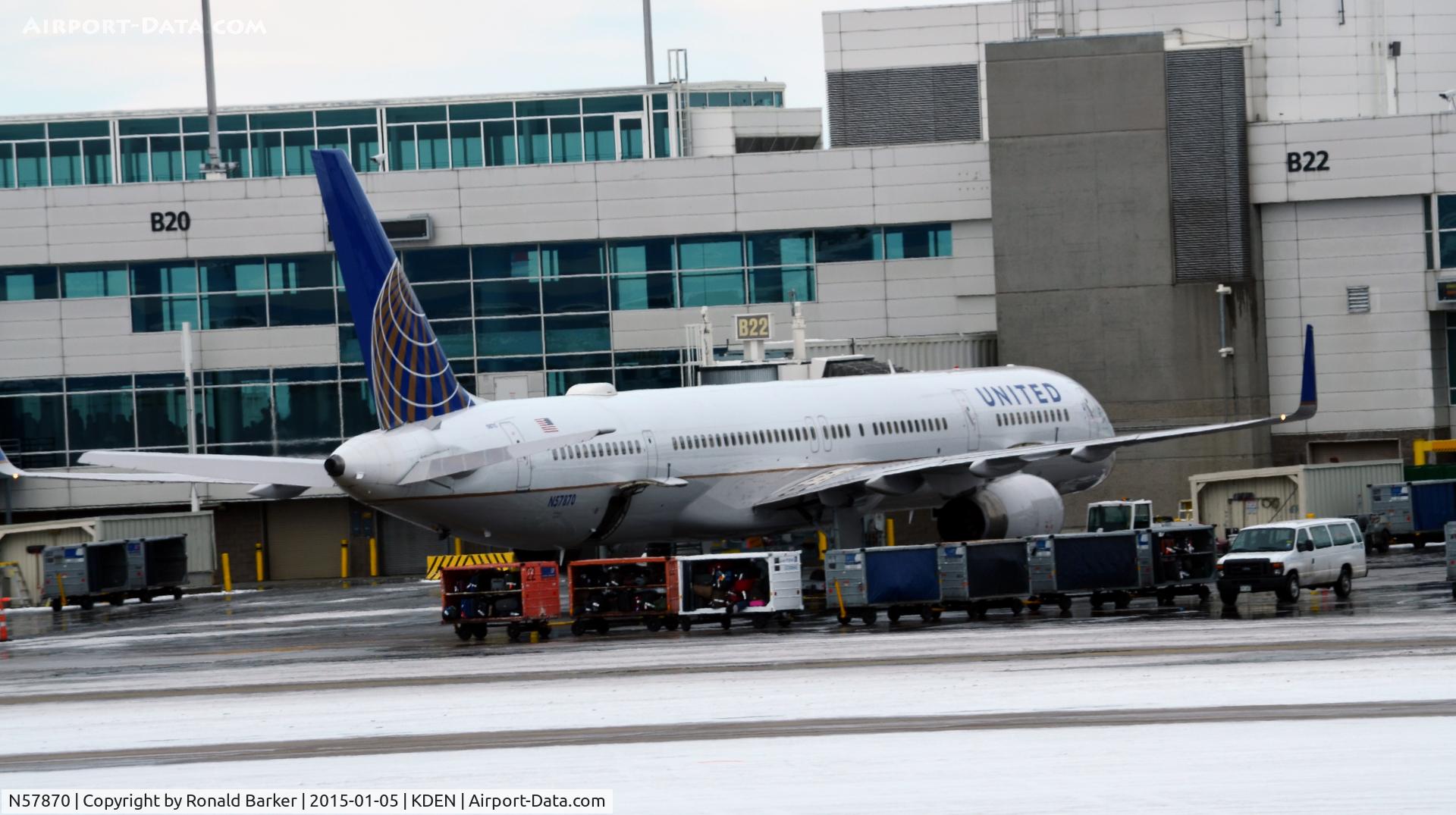 N57870, 2003 Boeing 757-33N C/N 33525, Gate B22 DEN