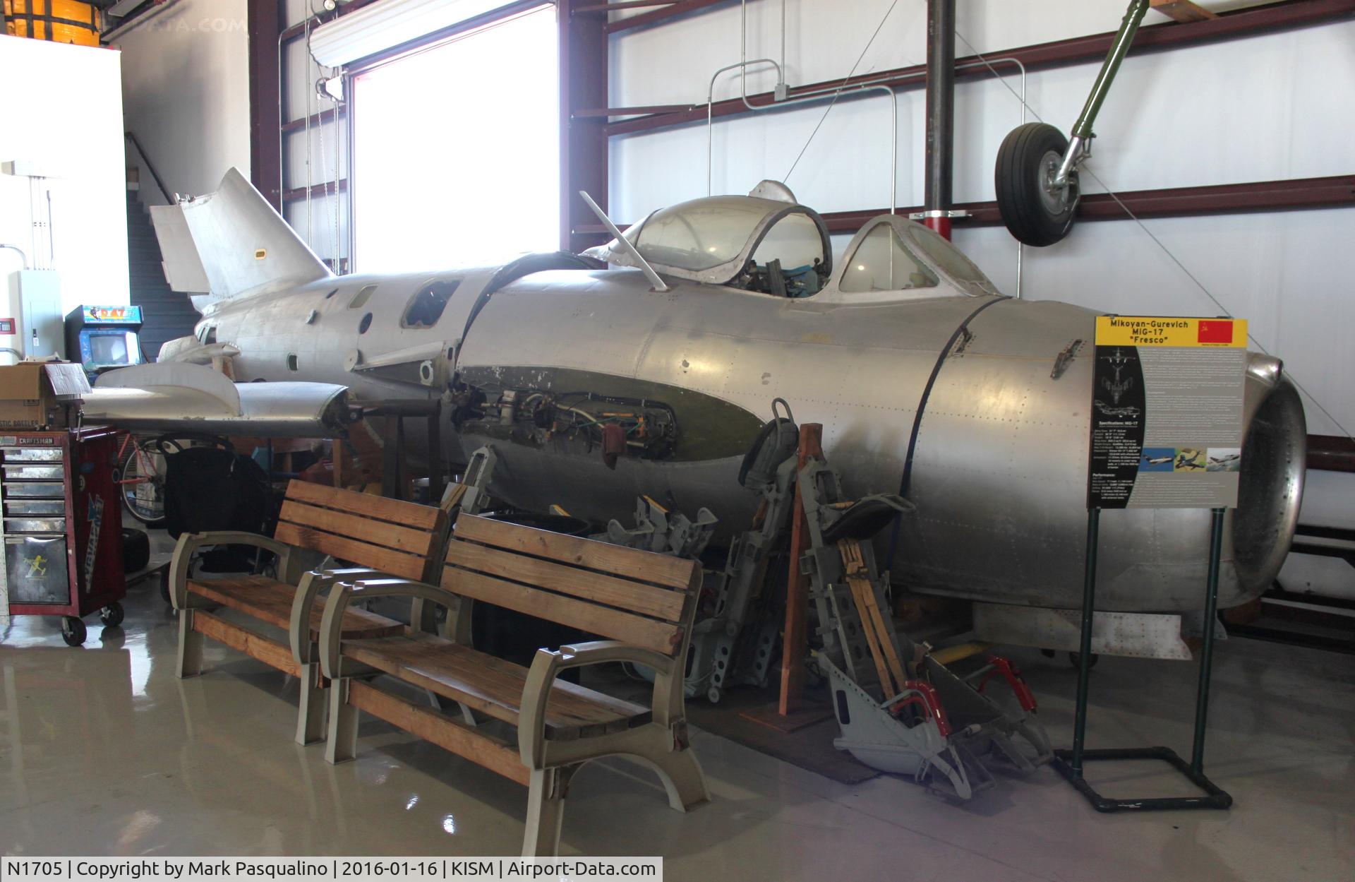 N1705, 1964 Shenyang F4 C/N 1C1705, Shengyang F4