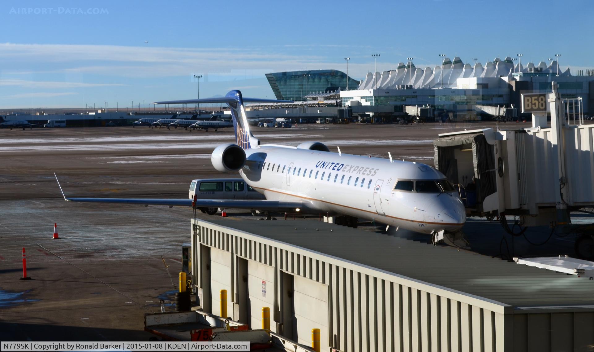 N779SK, 2009 Bombardier CRJ-702 (CL-600-2C10) Regional Jet C/N 10276, Gate B58 Denver