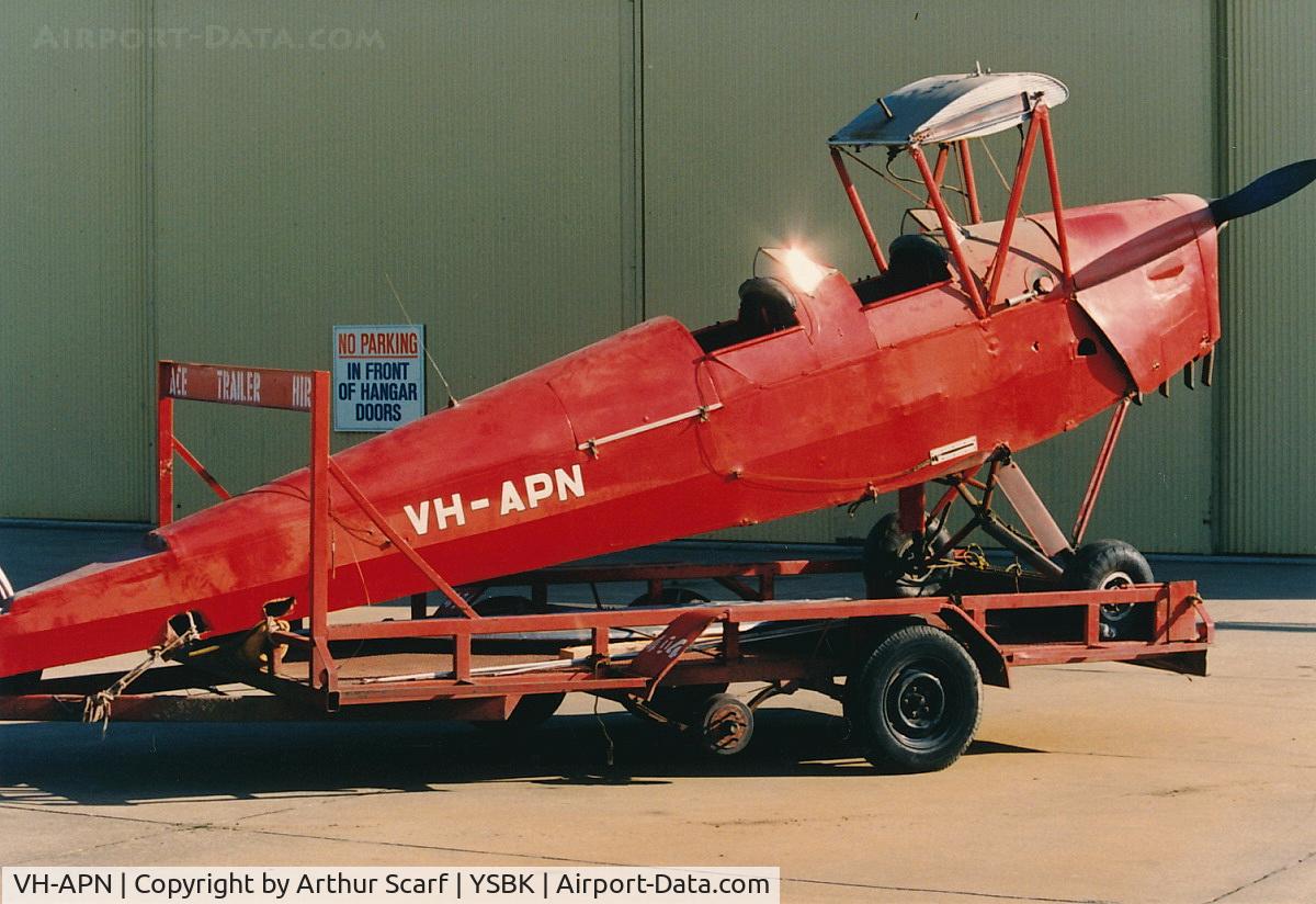 VH-APN, De Havilland Australia DH-82A Tiger Moth C/N DHA331, VH-APN Bankstown NSW c.1987 - Where is it now?
