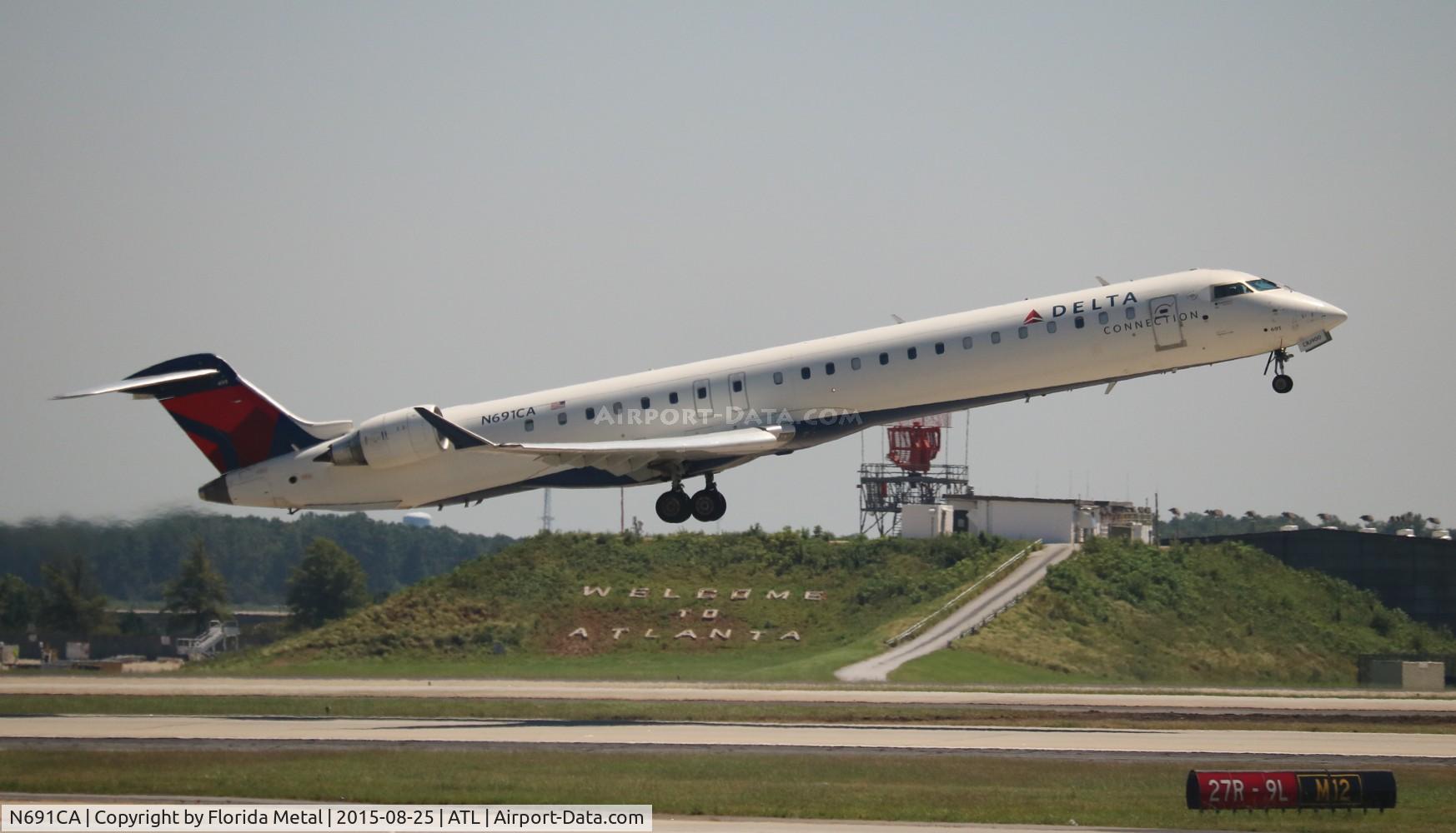 N691CA, 2007 Bombardier CRJ-900ER (CL-600-2D24) C/N 15136, Delta Connection CRJ-900