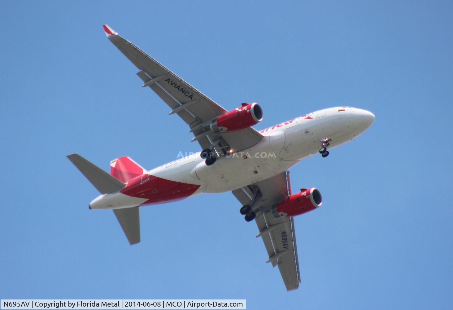 N695AV, 2014 Airbus A319-132 C/N 6099, Avianca
