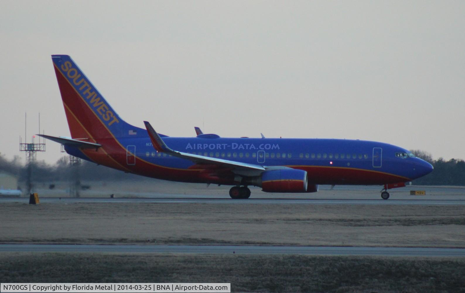 N700GS, 1997 Boeing 737-7H4 C/N 27835, Southwest