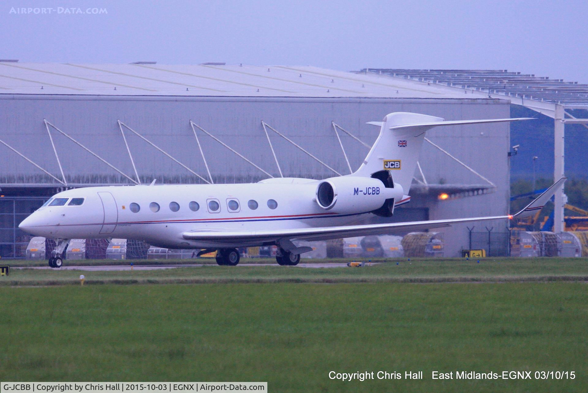 G-JCBB, 2008 Gulfstream Aerospace GV-SP (G550) C/N 5186, JCB