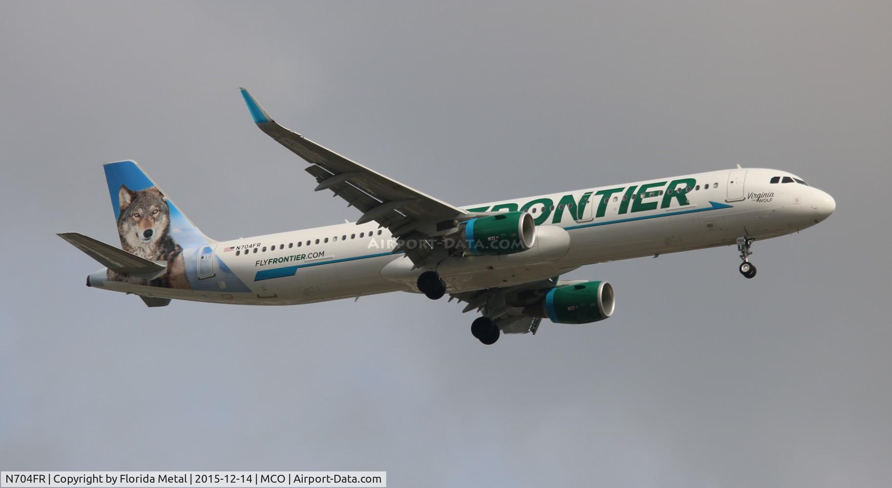 N704FR, 2015 Airbus A321-211 C/N 6845, Virginia the Wolf