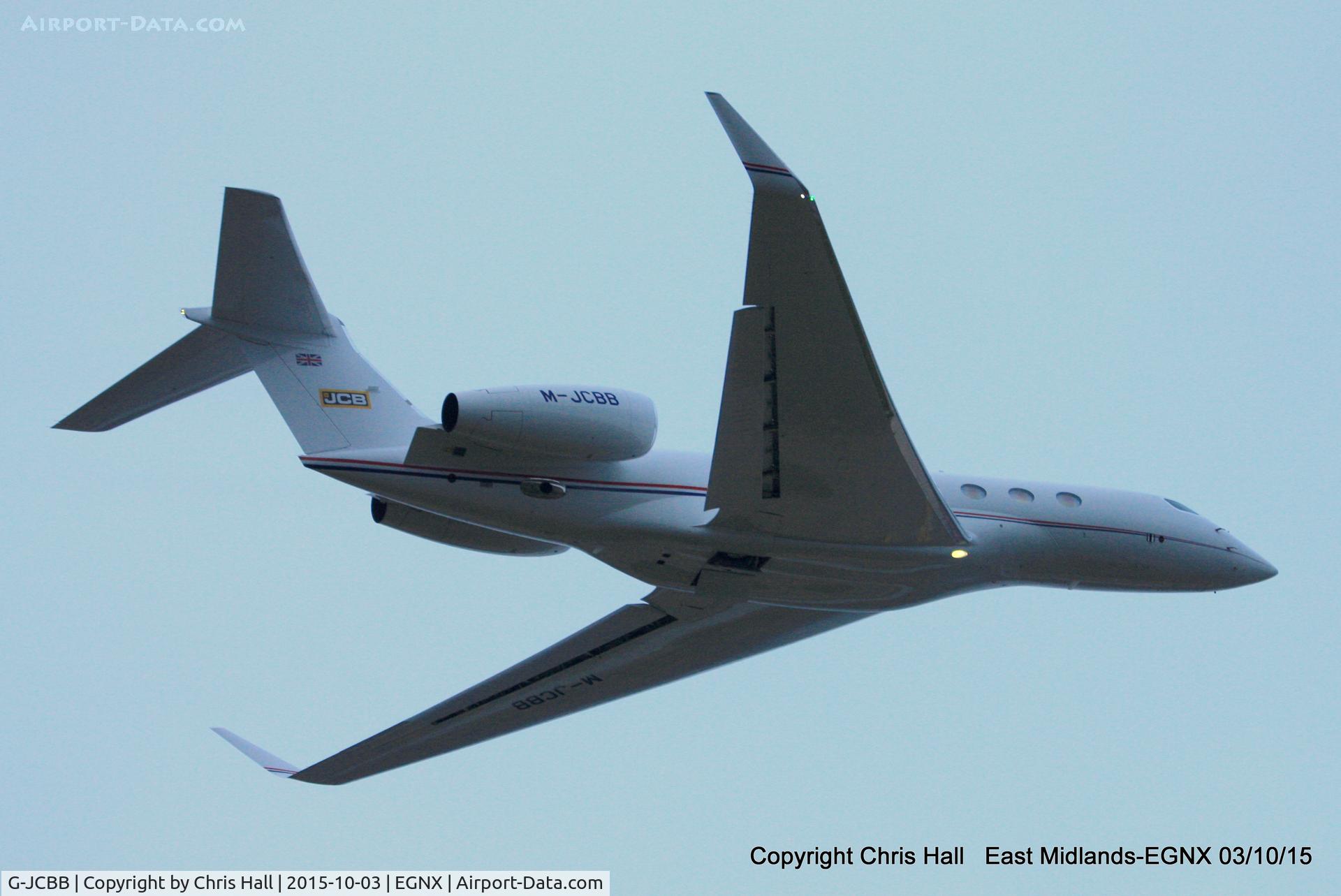 G-JCBB, 2008 Gulfstream Aerospace GV-SP (G550) C/N 5186, JCB