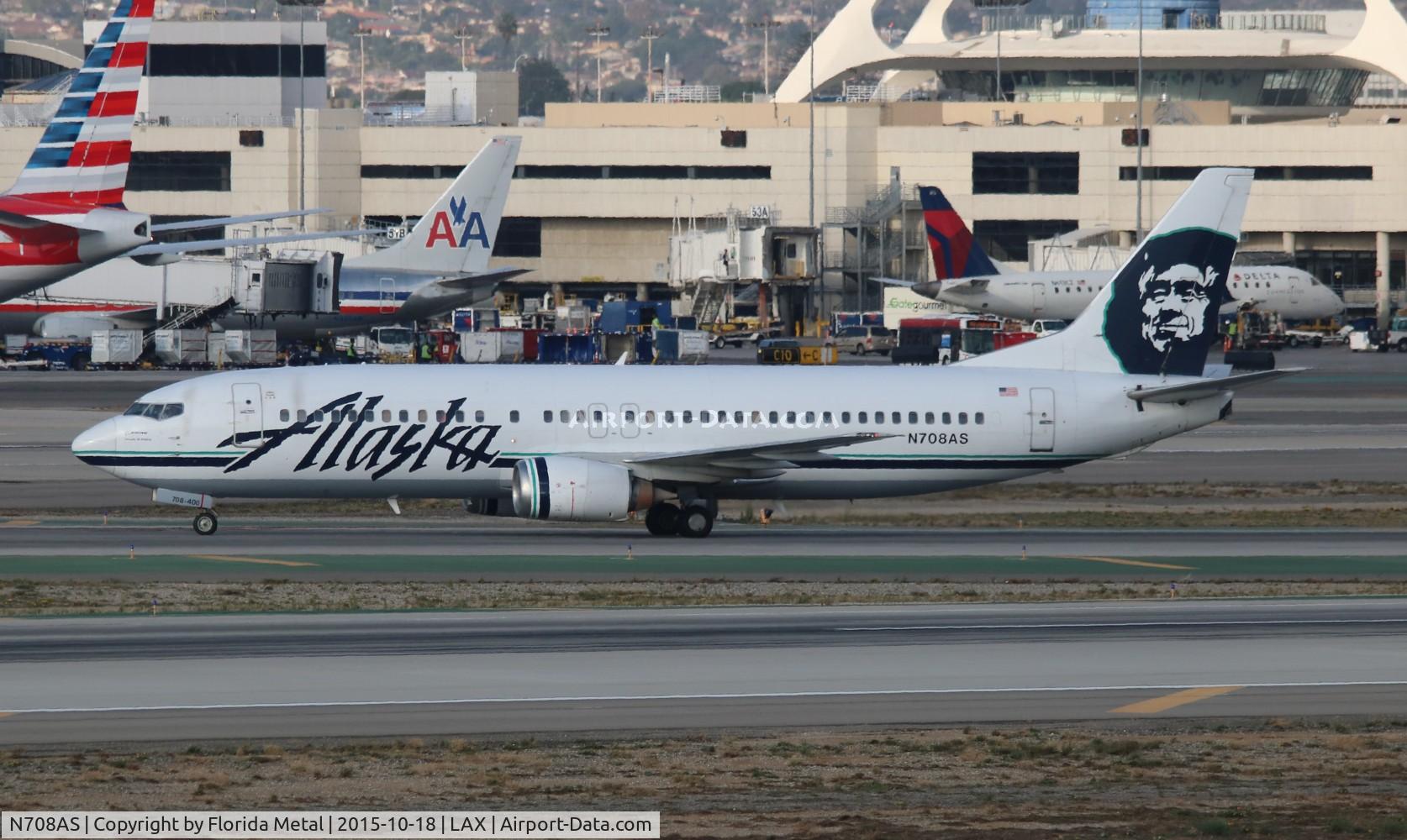 N708AS, 1999 Boeing 737-490 C/N 28895, Alaska