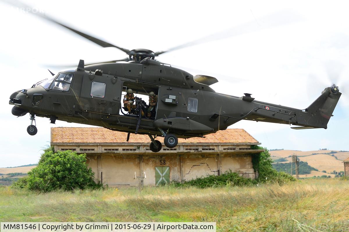 MM81546, NHI NH-90 TTH Caiman C/N 1211, UH-90A (italian name for the NH-90TTH) ready to deploy some troops due exercise ITALIAN BLADE 2015