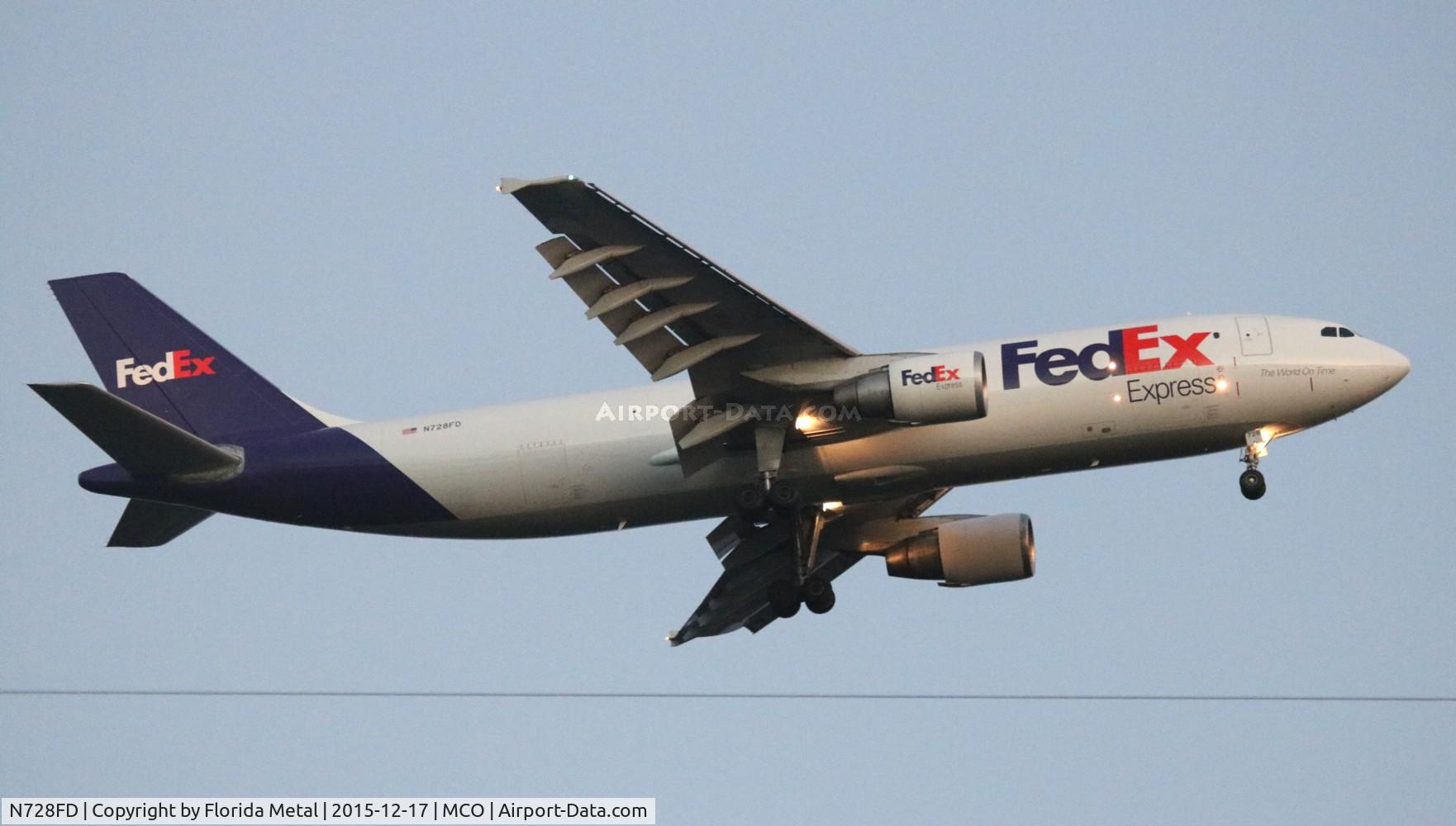 N728FD, 1990 Airbus A300B4-622R C/N 581, Fed Ex