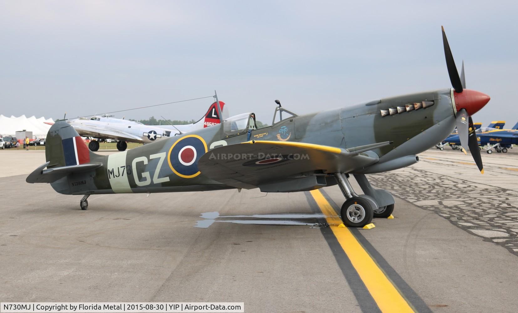 N730MJ, 1943 Supermarine 361 Spitfire HF.IXe C/N CBAF.7243, Spitfire